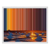 Canvastaulu kelluvassa kehyksessä, koko 20×16", valkoinen kehys
