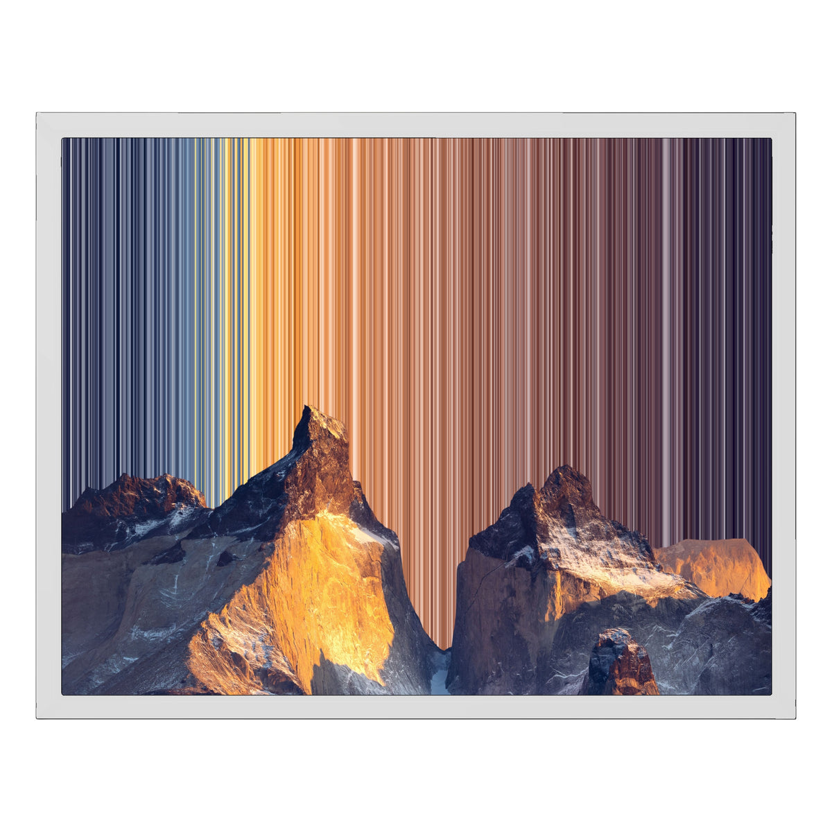 Leinwandbild mit Schattenfugenrahmen im Format 20×16", weißer Rahmen