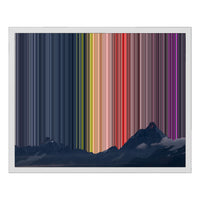 Lærred i floater-ramme, 20×16", hvid ramme