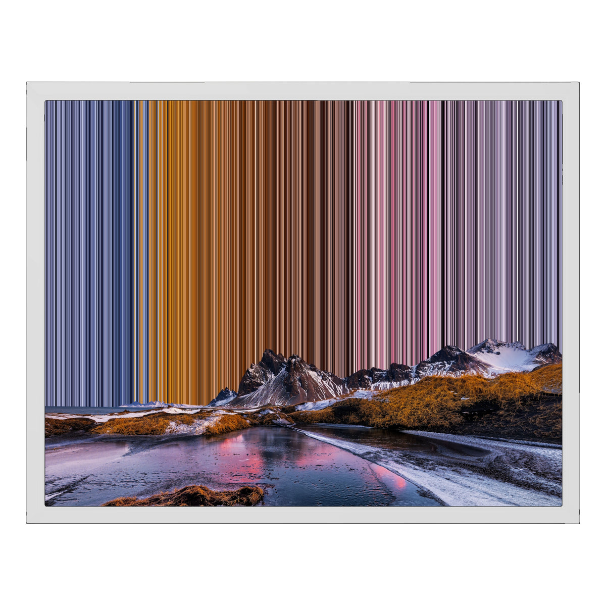 Canvastavla i floaterram, 20×16", vit ram