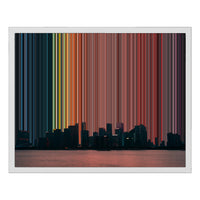 Leinwandbild mit Schattenfugenrahmen im Format 20×16", weißer Rahmen