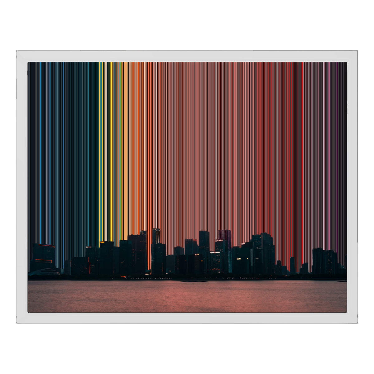 Leinwandbild mit Schattenfugenrahmen im Format 20×16", weißer Rahmen