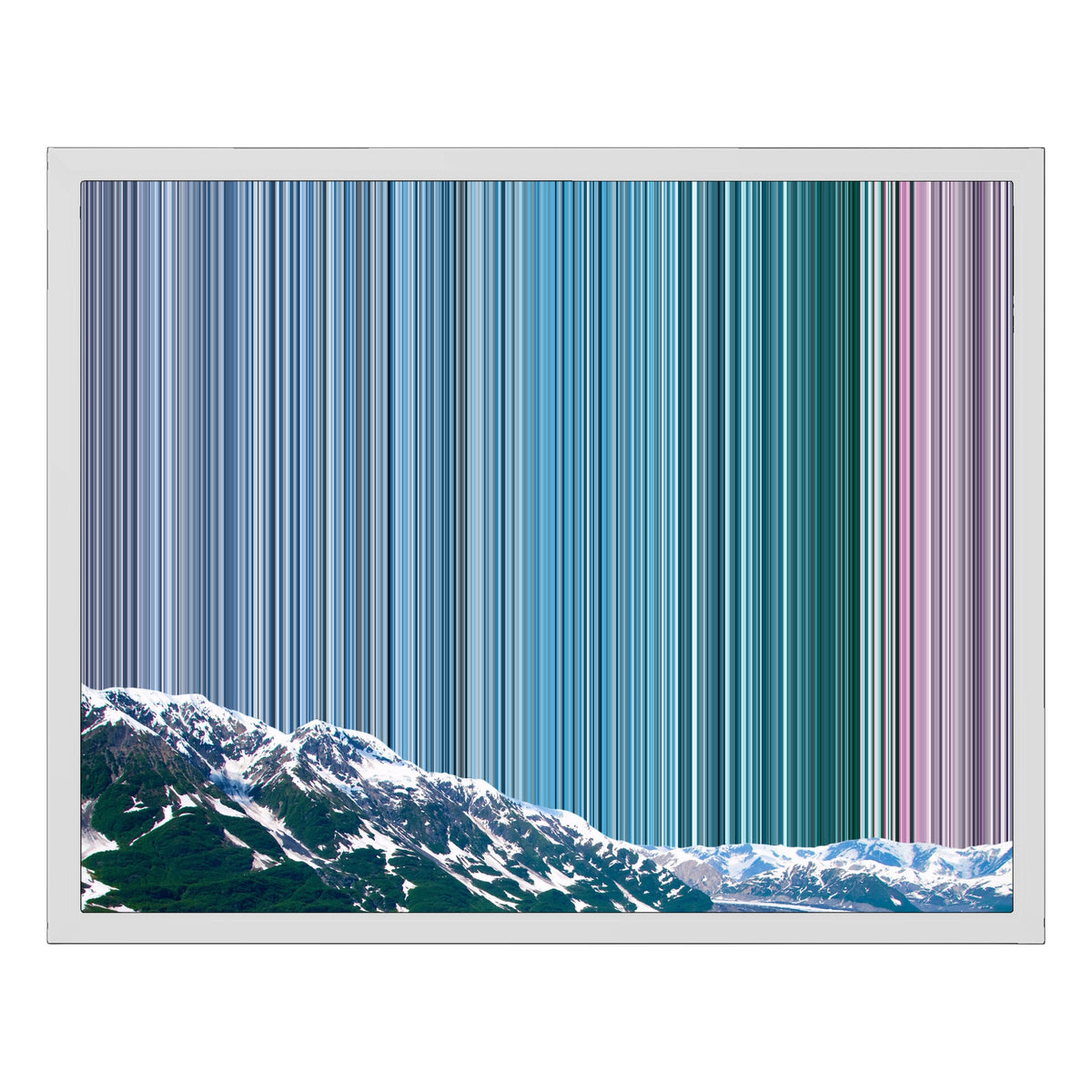20×16" Float Frame Canvas - White Frame variant