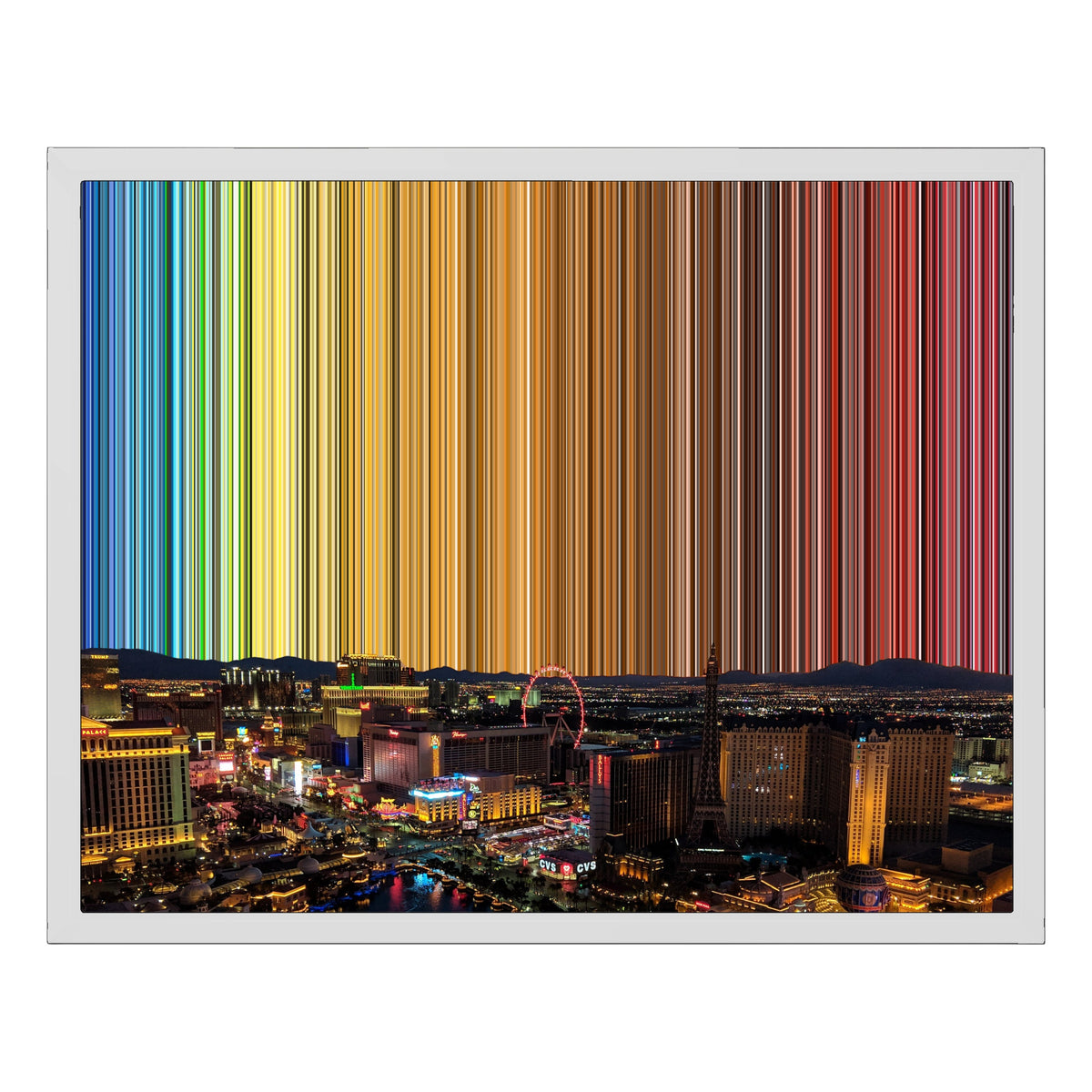 20×16" Float Frame Canvas - White Frame variant