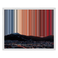 Lienzo con marco flotante, 20×16", marco blanco