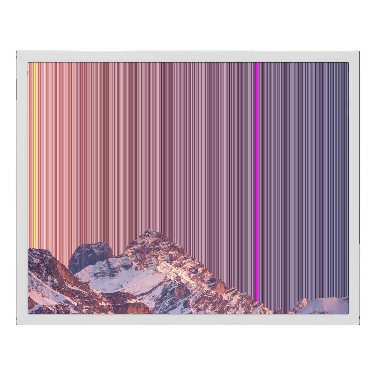 20×16" Float Frame Canvas - White Frame variant