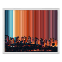 Leinwandbild mit Schattenfugenrahmen im Format 20×16", weißer Rahmen