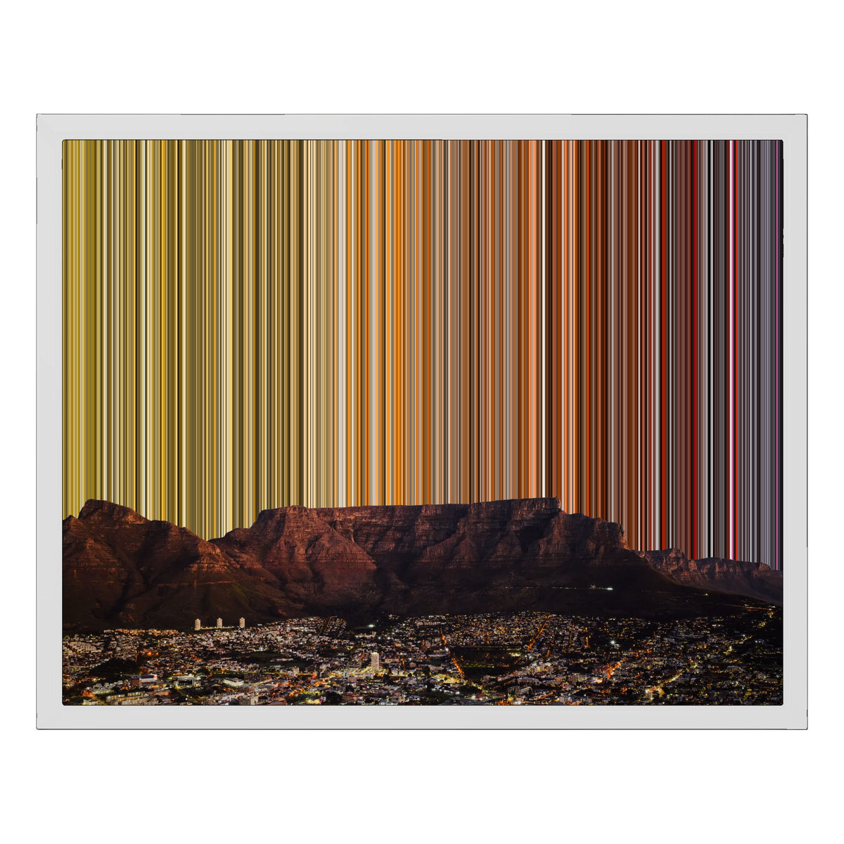 20×16" Float Frame Canvas - White Frame variant
