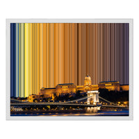 Lienzo con marco flotante, 20×16", marco blanco