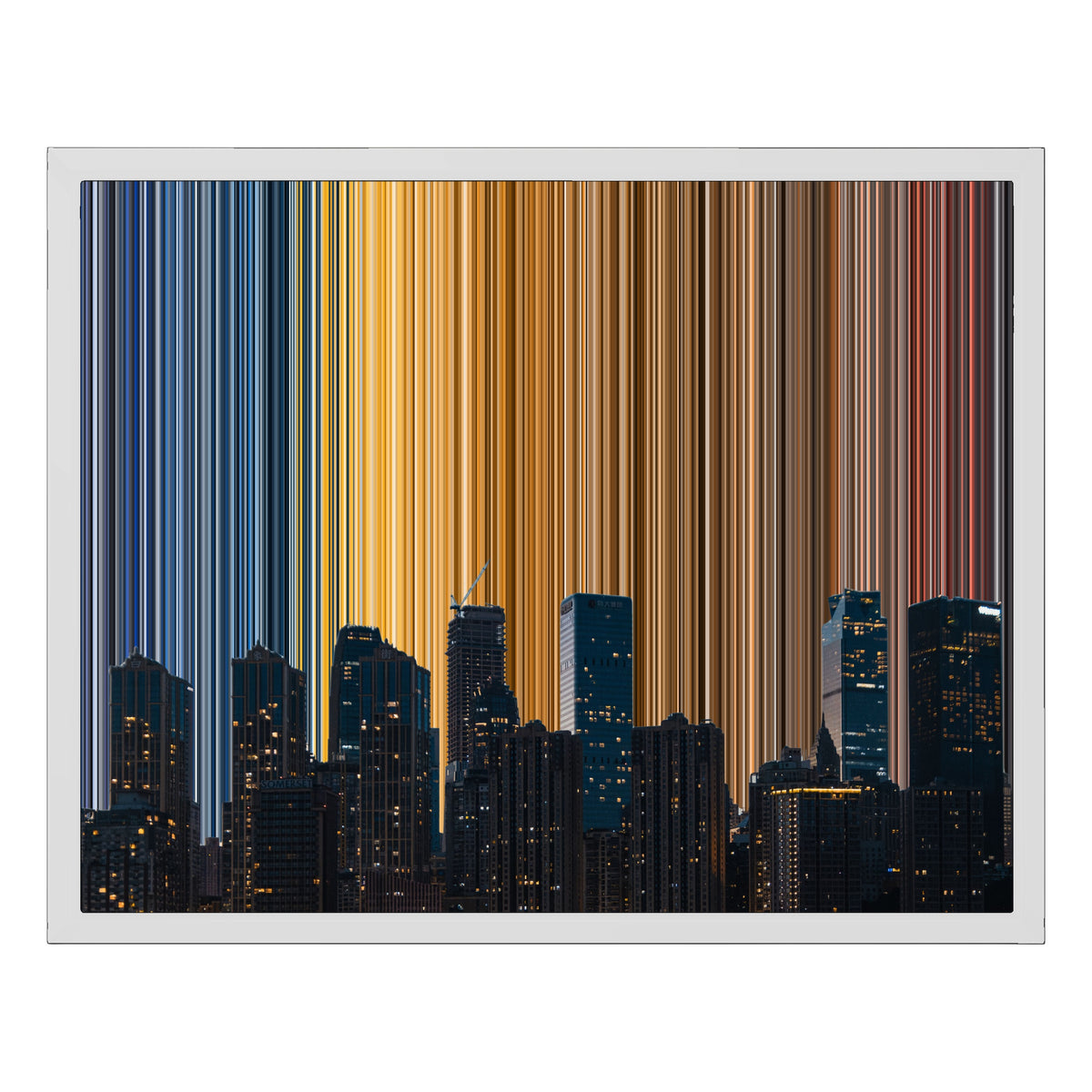 20×16" Float Frame Canvas - White Frame variant