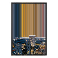 Lærred i floater-ramme, 20×30", sort ramme