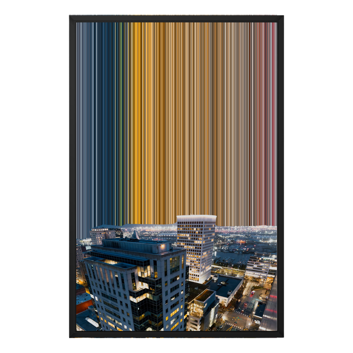 Lærred i floater-ramme, 20×30", sort ramme