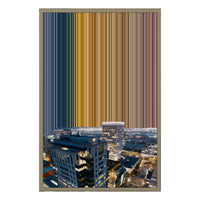 Lærred i floater-ramme, 20×30", ramme i naturtræ