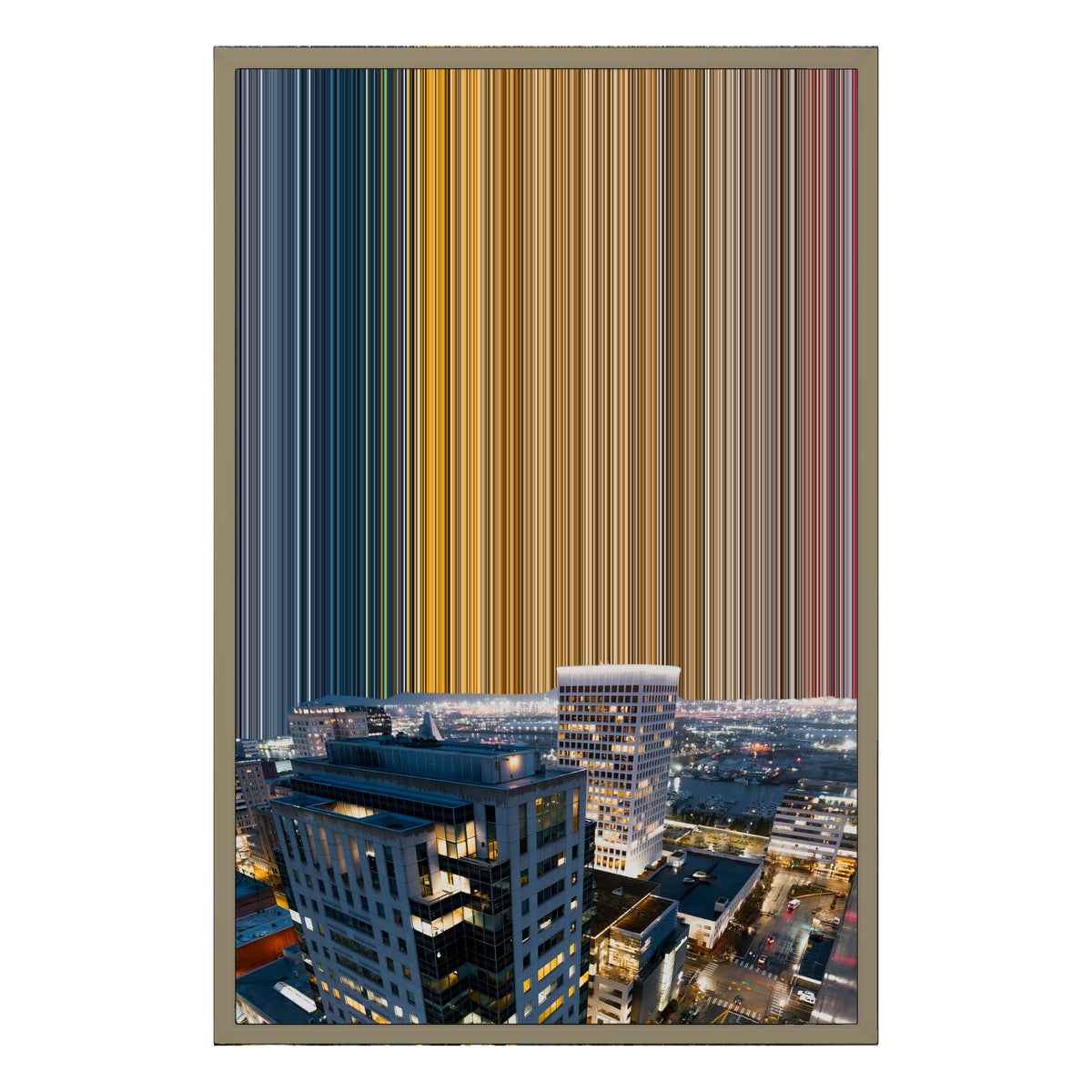 Lærred i floater-ramme, 20×30", ramme i naturtræ