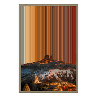 Canvastavla i floaterram, 20×30", ram i naturträ