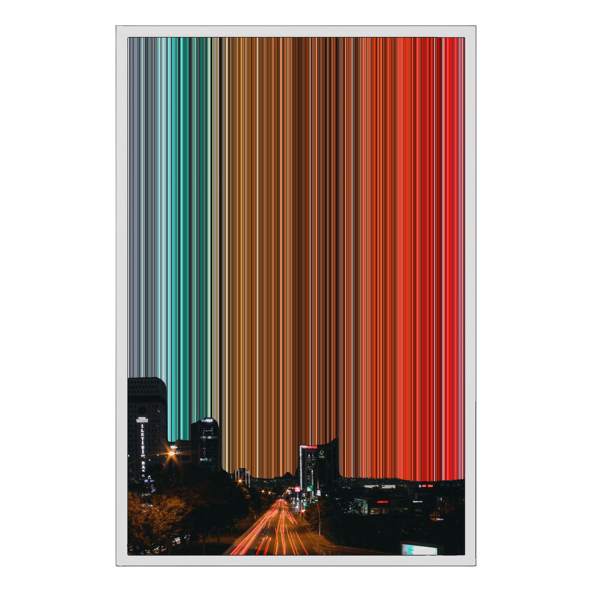 20×30" Float Frame Canvas - White Frame variant
