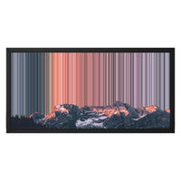 24×12" Metallic Float Frame Canvas - Black Frame variant