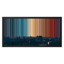 24×12" Metallic Float Frame Canvas - Black Frame variant