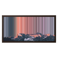 24×12" Metallic Float Frame Canvas - Brown Frame variant