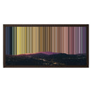 24×12" Metallic Float Frame Canvas - Brown Frame variant