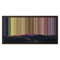 24×12" Metallic Float Frame Canvas - Brown Frame variant