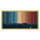 24×12" Metallic Float Frame Canvas - Gold Frame variant