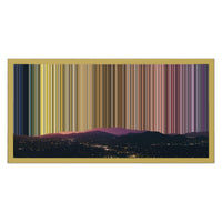 24×12" Metallic Float Frame Canvas - Gold Frame variant