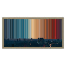 24×12" Metallic Float Frame Canvas - Natural Frame variant