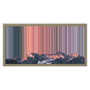 24×12" Metallic Float Frame Canvas - Natural Frame variant