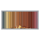 24×12" Metallic Float Frame Canvas - Silver Frame variant