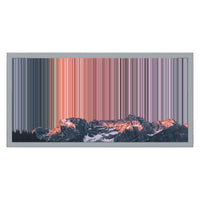 24×12" Metallic Float Frame Canvas - Silver Frame variant