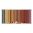 24×12" Metallic Float Frame Canvas - White Frame variant