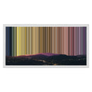 24×12" Metallic Float Frame Canvas - White Frame variant