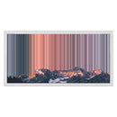 24×12" Metallic Float Frame Canvas - White Frame variant