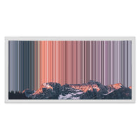 24×12" Metallic Float Frame Canvas - White Frame variant