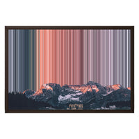 24×16" Metallic Float Frame Canvas - Brown Frame variant