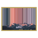 24×16" Metallic Float Frame Canvas - Gold Frame variant