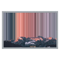 24×16" Metallic Float Frame Canvas - Silver Frame variant