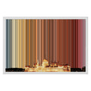 24×16" Metallic Float Frame Canvas - White Frame variant