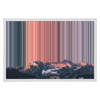 24×16" Metallic Float Frame Canvas - White Frame variant