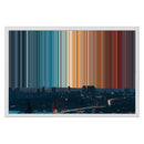 24×16" Metallic Float Frame Canvas - White Frame variant