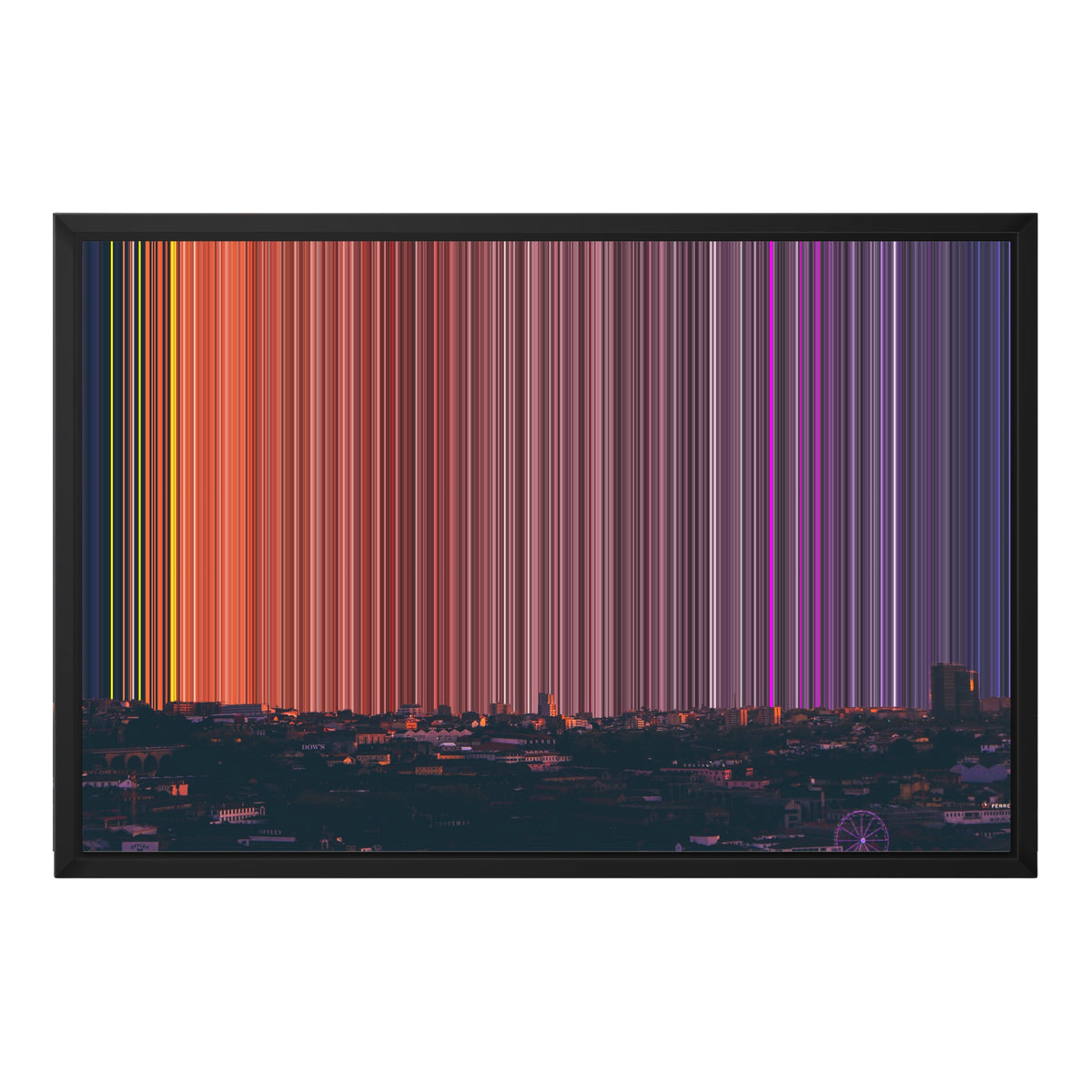 24×18" Float Frame Canvas - Black Frame variant