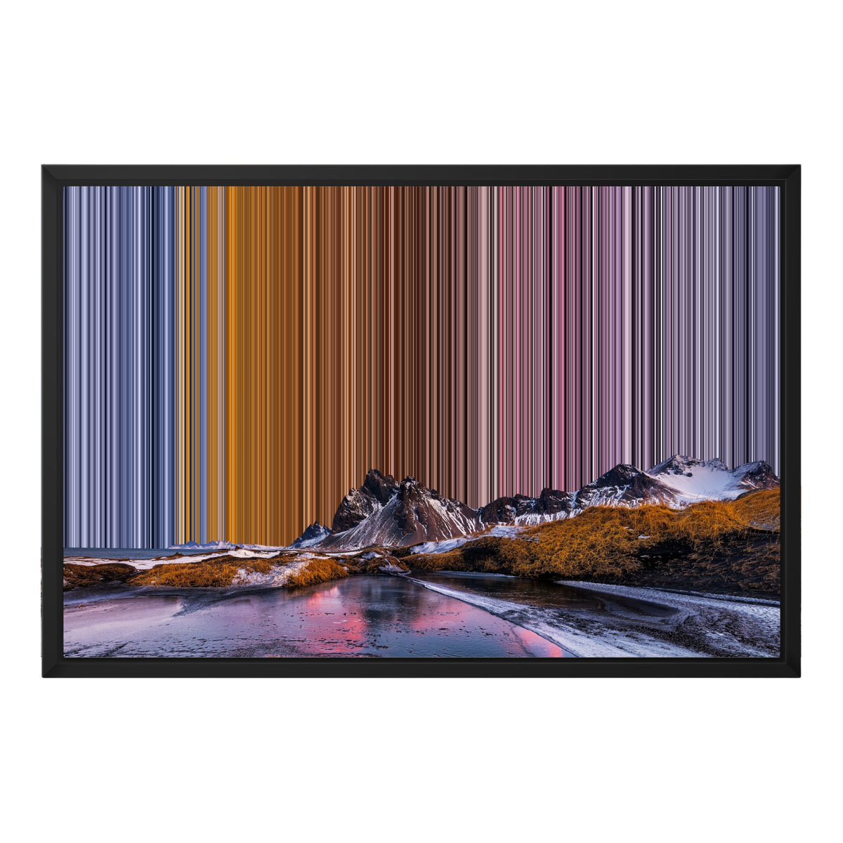 Canvastavla i floaterram, 24×18", svart ram