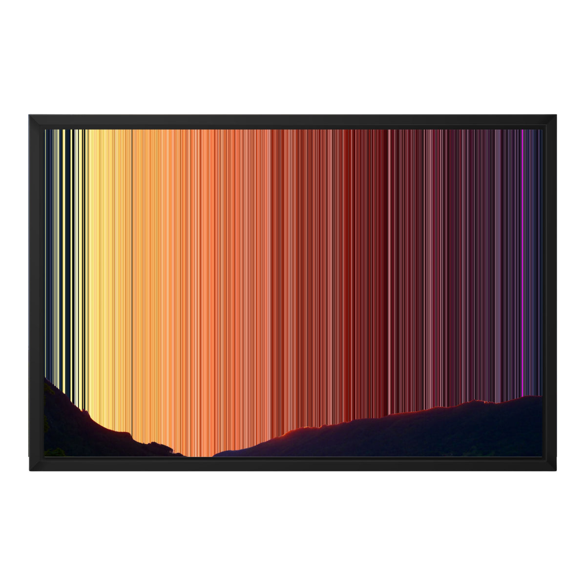 24×18" Float Frame Canvas - Black Frame variant