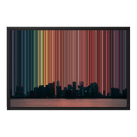 Leinwandbild mit Schattenfugenrahmen im Format 24×18", schwarzer Rahmen