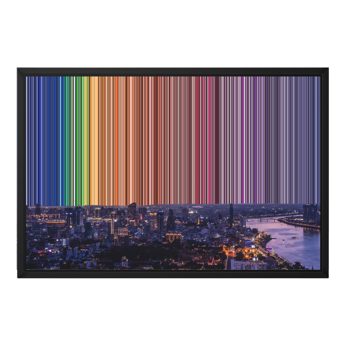 24×18" Float Frame Canvas - Black Frame variant