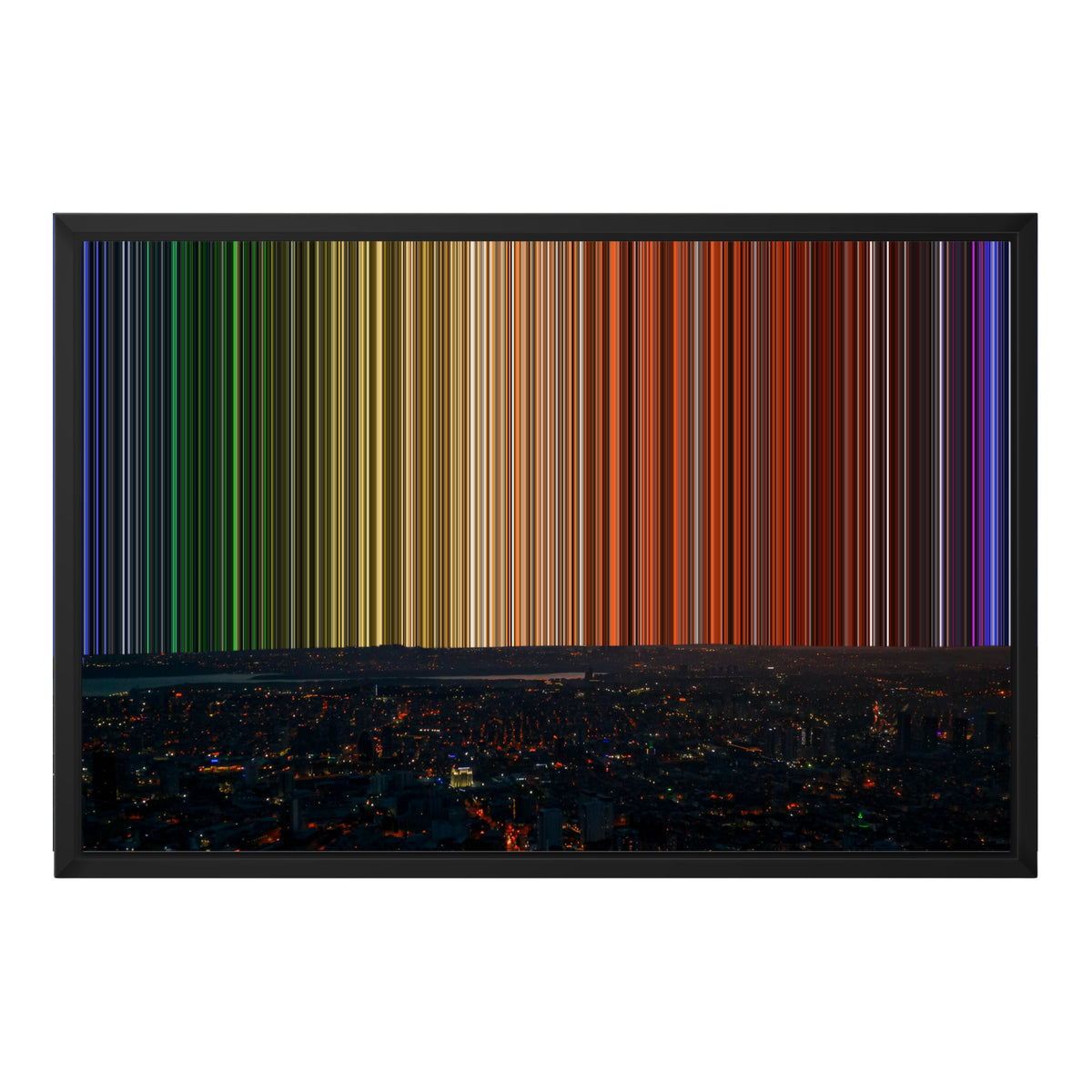 24×18" Float Frame Canvas - Black Frame variant