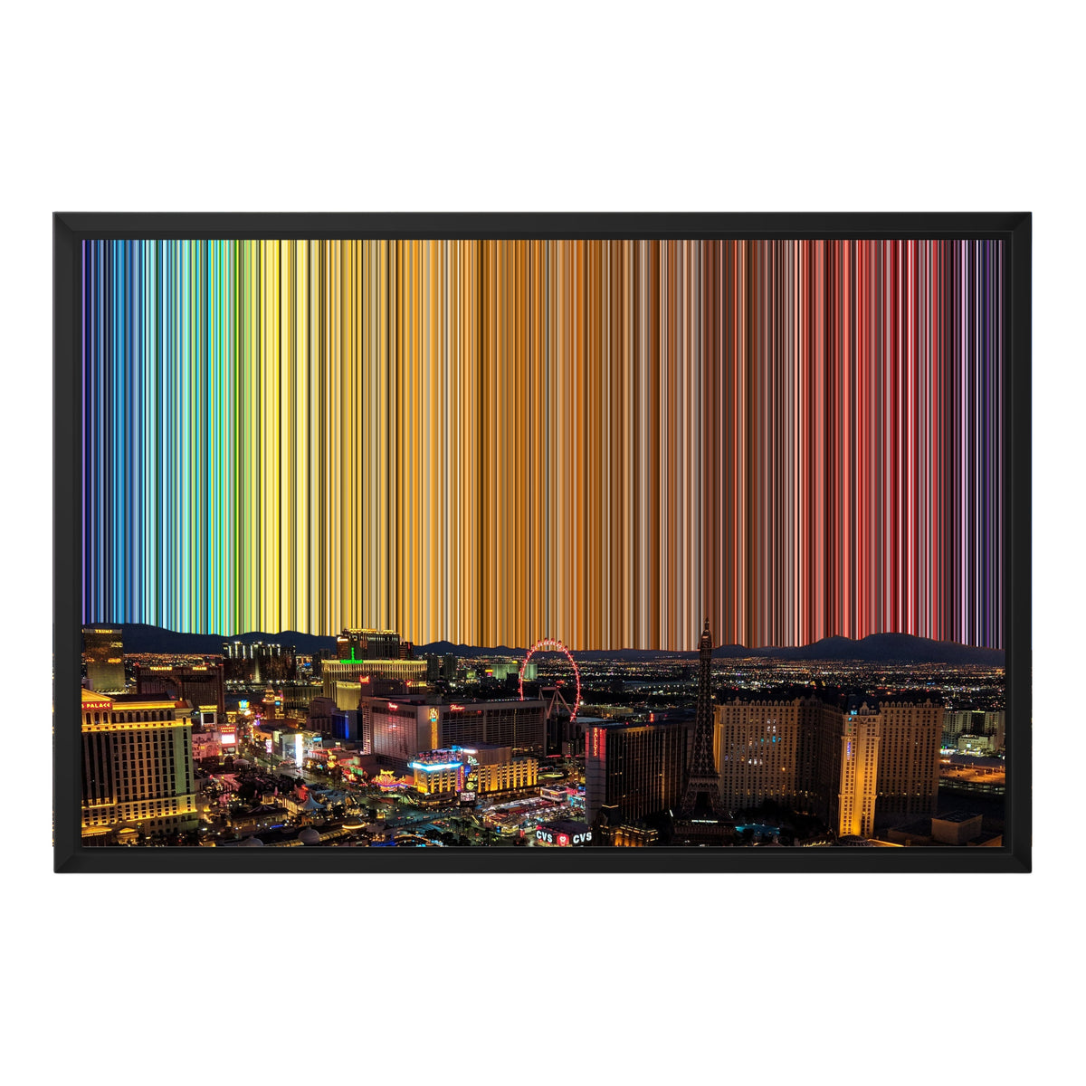 24×18" Float Frame Canvas - Black Frame variant