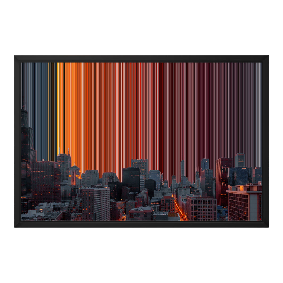 24×18" Float Frame Canvas - Black Frame variant