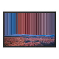 Lærred i floater-ramme, 24×18", sort ramme